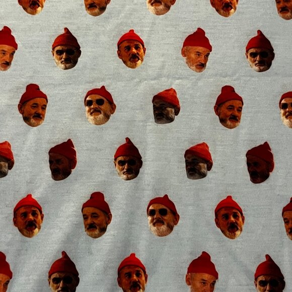The Life Aquatic with Steve Zissou Bill Murray All-Over Face Print T-Shirt - Picture 2 of 6